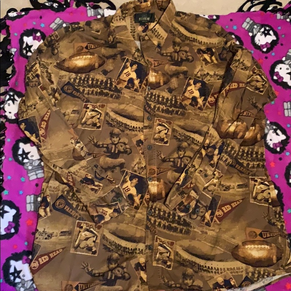 Redhead vintage football size 2XLT button down